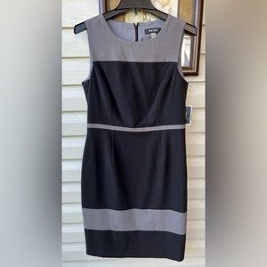 New Nine West Grey & Black Sheath dress size 6
